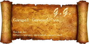 Gangel Genovéva névjegykártya